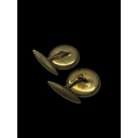 Circa 1930's Holland Windmill Brass Men Cufflinks - Picture 7 of 7